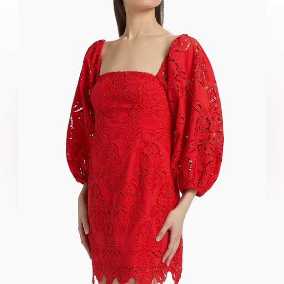 Cara Cara Montauk Cotton Lace Minidress - Picture 5 of 15